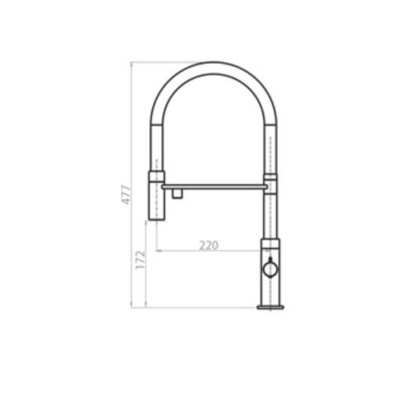Ausmann Claridge 3-Weg Keukenmengkraan met Flexibele Uitloop en Gefilterd Water – Koper - 1208970503