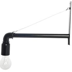 Outlet Wand Lamp Pipe Zwart Industrial by House Doctor Cb0205b