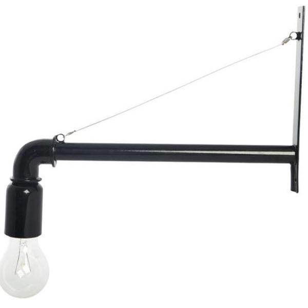 Outlet Wand Lamp Pipe Zwart Industrial by House Doctor Cb0205b