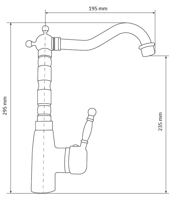 Graniteland Verve Keukenmengkraan Arduin hardsteen look met draaibare uitloop 1208970701