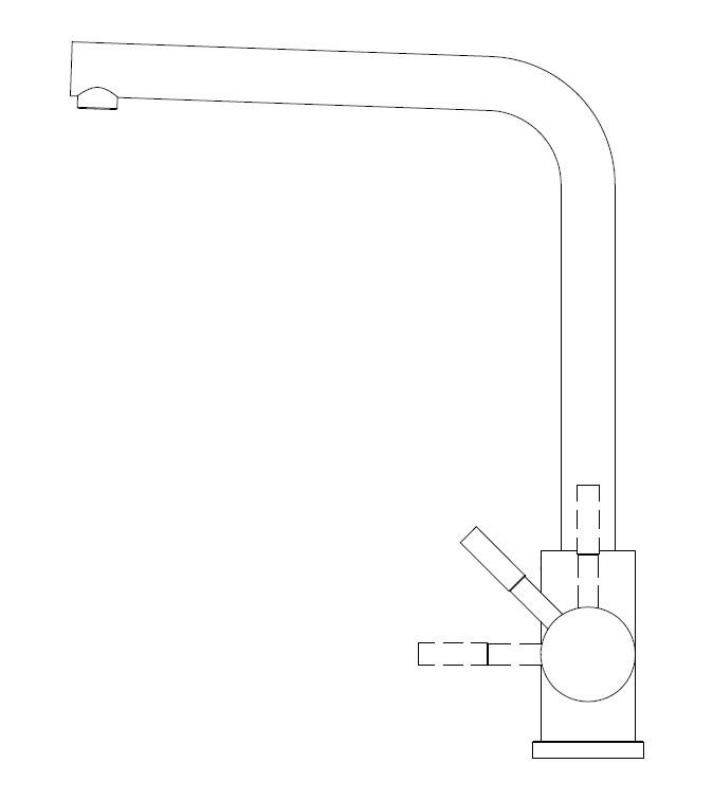 Pure.Sink Prestige  Combinatieset Gun metal spoelbak 50x40 cm met Gun metal Keukenkraan 1208970763