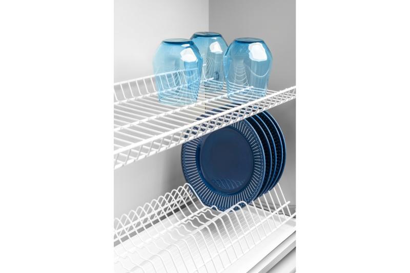 Drainer GTV BASIC 1, twee niveaus, kast 500, voor platen van 16 - 18 mm, 1x lade, wit.