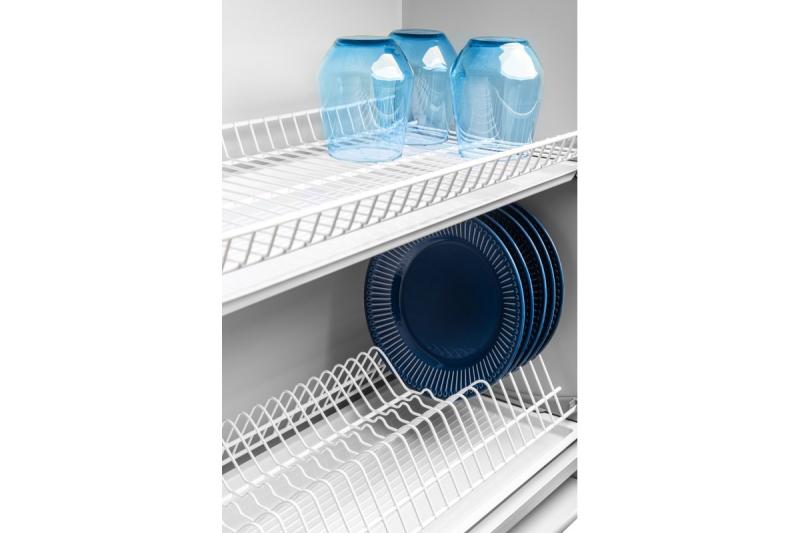 "Drainer GTV BASIC 3, twee niveaus, kast 900, voor platen van 16 - 18 mm, 2x lade, wit"