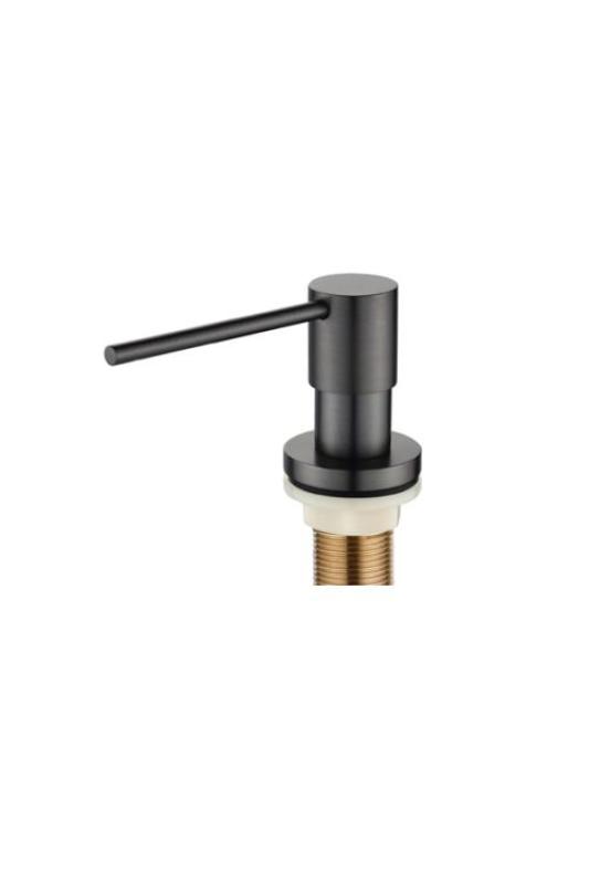 Ausmann Lirio Inbouw Zeepdispenser Gun metal van boven navulbaar 1208971201