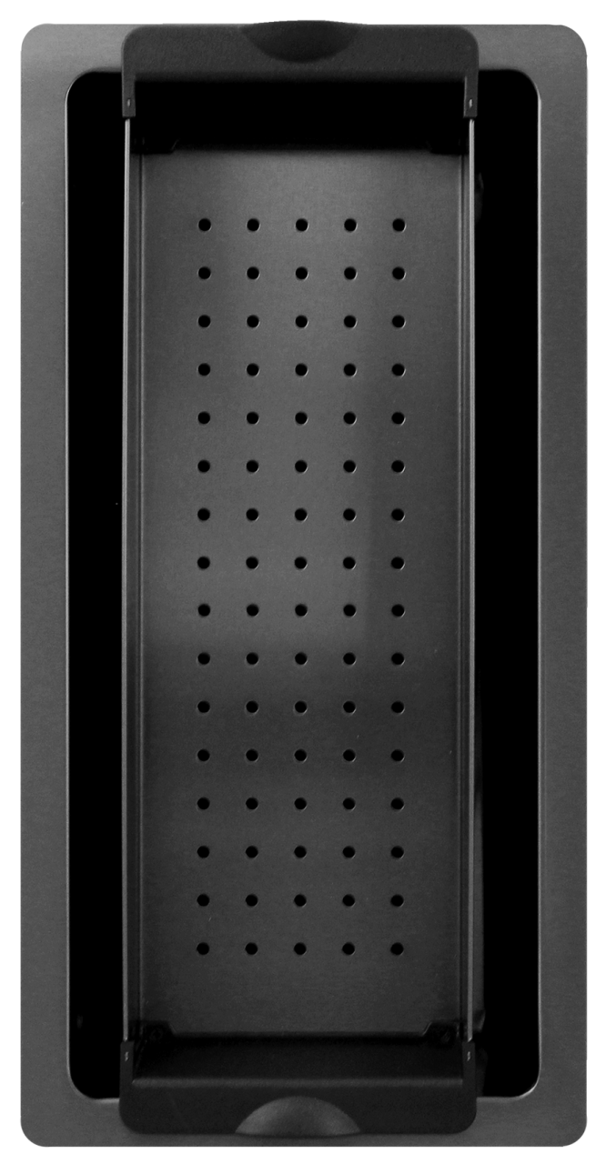 Pure.Sink Exclusivo Gun metal kleine spoelbak 18x40 cm 10mm radius onderbouw, vlakbouw en opbouw PEX1840-61 - Productafbeelding 3