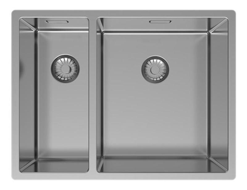 Pure.Sink Exclusivo RVS 1,5 anderhalve spoelbak 18+34 cm  10mm radius PEX183440-02