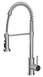Quadri Redwick  keukenmengkraan Chroom met half-flexibele uitloop en douche met 2 straalsoorten plus waterstop-functie 1208971412