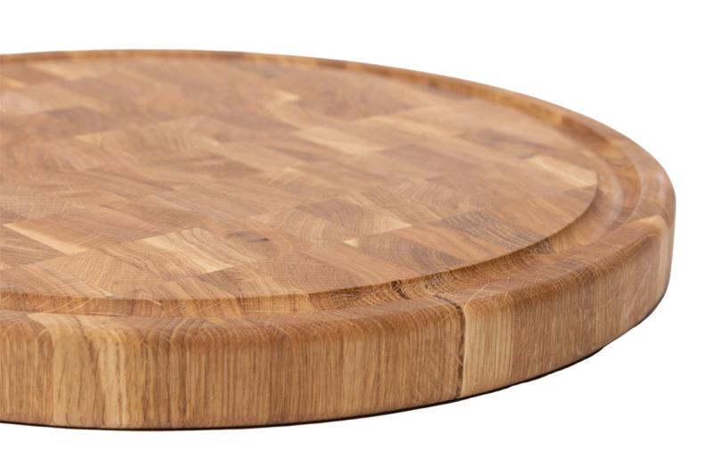 Woodsea Woodstone Oak round - Eiken Houten ronde Snijplank Ø42cm 1208971525