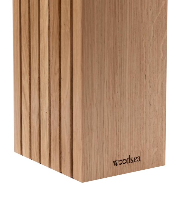 Woodsea Block Oak S - Eikenhouten Messenhouder Blok 13x8 cm 1208971617