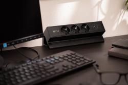 Meubelsokkel BASCO, 3xSHUKO, USB A+C, kabel 1,5 m, zwart