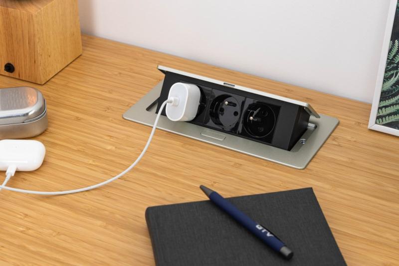 SOFT uittrekbaar stopcontact, stroomkabel 1,5m