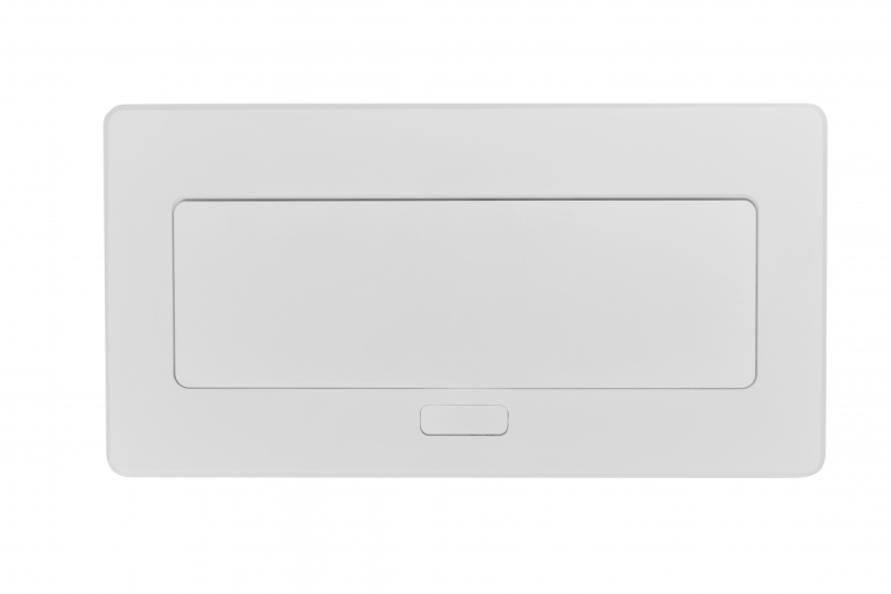 MULTISOFT meubelcontactdoos 2x Stopcontact met Aarding, USB A+C, RJ45, HDMI, Stroomkabel met Stekker, Wit