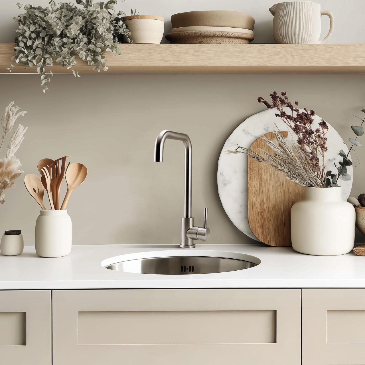Pure.Sink Rondo RVS Ronde Spoelbak vlakinbouw, onderbouw en opbouw 38 cm PRN38-02 - Productafbeelding 5