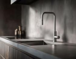 Pure.Sink Luxion massief RVS keukenkraan square met uittrekbare uitloop PLXSQUA-02