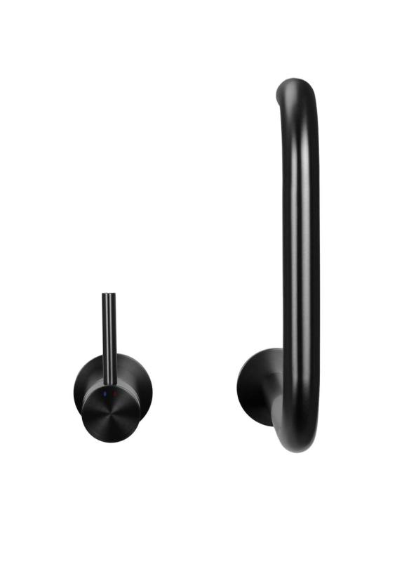 Pure.Sink Luxion 2-gats Gun metal keukenkraan met U uitloop PLX2HU-61