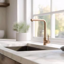 Pure.Sink Elite Steel Spark keukenkraan PVD koper  PS8040-62
