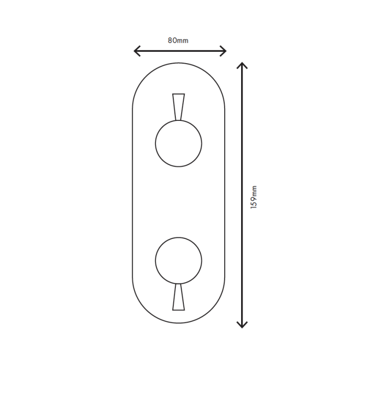 MURO TUA muur inbouw mengkraan met 3-weg omsteller chroom M1.B33.S.CR