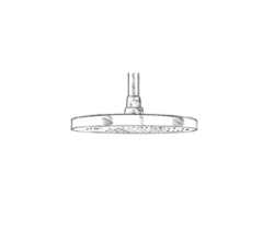 MURO TUA hoofddouche 300mm Chroom M1.BA2.G.CR