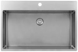Pure.Sink Exclusivo RVS grote Spoelbak 75x40cm Tapwing met kraangat BB7540T-02