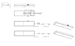 Indux Nivo keuken opbouw LED Spot 3 W met Centraalschakelaar Zwart 1208972331