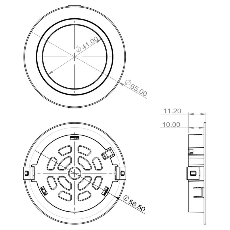 Indux Luma kleine inbouw keuken LED Spot set 3 spots met LED-driver Wit 1208972376