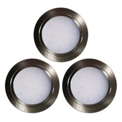 Indux Luma inbouw keuken Multi Tone LED Set 3 Spots RVS-look 1208972401