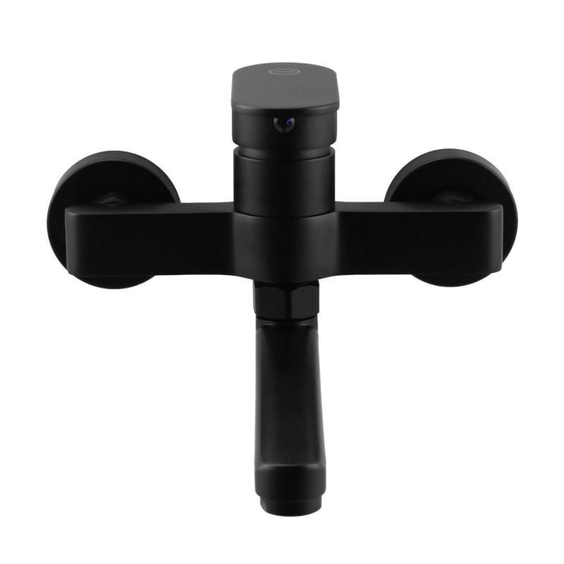 Aquanello Casa Eenhendel Keuken Muurkraan Zwart met uitloop 25 cm BL-1425-CS