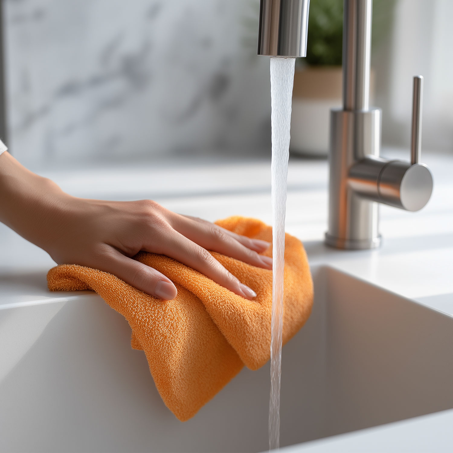 Hoe vlekken van thee, koffie en wijn in witte gootstenen te voorkomen en te verwijderen